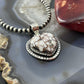 Sterling Silver Southwestern Style Wild Horse Decorated Heart Pendant For Women