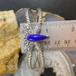 Carolyn Pollack Sterling Silver Lapis Dragonfly Decorated Bracelet For Women