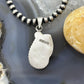 Sterling Silver Southwestern Style Teardrop Golden Hill Turquoise Pendant For Women