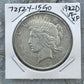 1922-D 90% US Peace Silver Dollar VF-XF #72524-15GO