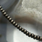 Sterling Silver Southwestern Style 4 mm Navajo Pearl Beads 24"-26" Necklace For Women
