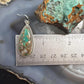 Sterling Silver Southwestern Style Teardrop Royston Turquoise Dangle Earrings For Women
