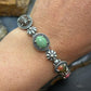 Carolyn Pollack Sterling Silver 7 Oval Multi-Stone 8" Decorated Link Bracelet For Women