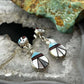 Ola Eriacho Native American Sterling Multistone Inlay Sunface Dangle Earrings For Women #1