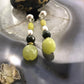 Carolyn Pollack Sterling Gaspeite & Prehnite Bead Dangle Earrings For Women