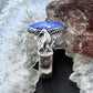 Carolyn Pollack Sterling Silver Oval Sodalite Double Eagle Unisex Ring Size 11