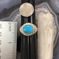 Carolyn Pollack Sterling Silver Horizontally Mounted Oval Turquoise Ring Size 10 For Women