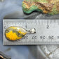 Sterling Silver Southwestern Style Teardrop Yellow Jasper Pendant For Women #2