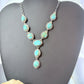 Sterling Silver Southwestern Style Mohave Turquoise Lariat 19" Necklace For Women #1