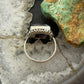 Sterling Silver Southwestern Style Rectangle Star Amethyst Ring Size 8 For Women