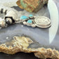 Genuine 1912 90% Silver Barber Head Dime Coin Mohave Turquoise Unisex Pendant