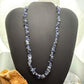 Denim Lapis Natural Beads 34" Necklace For Women