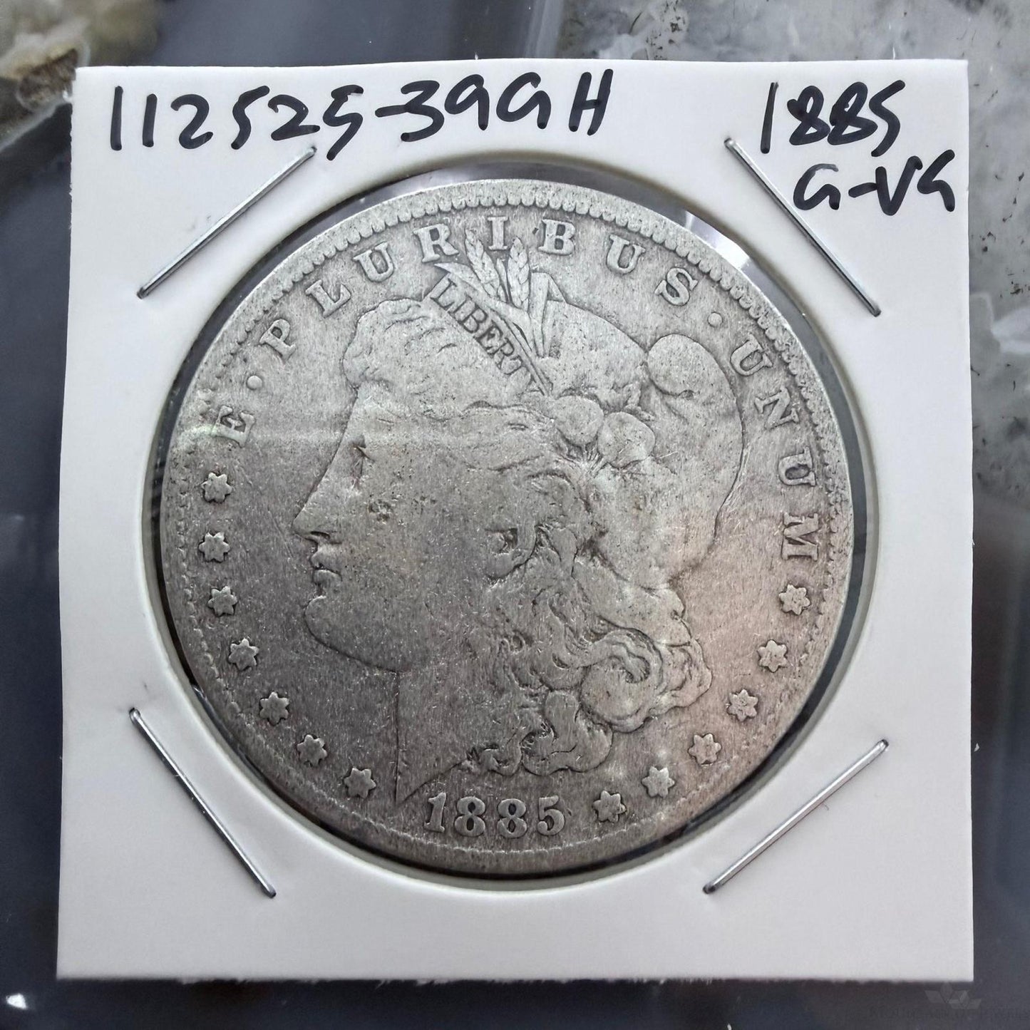 US 1885 90% Morgan Silver Dollar G-VG #112525-39GH NICE