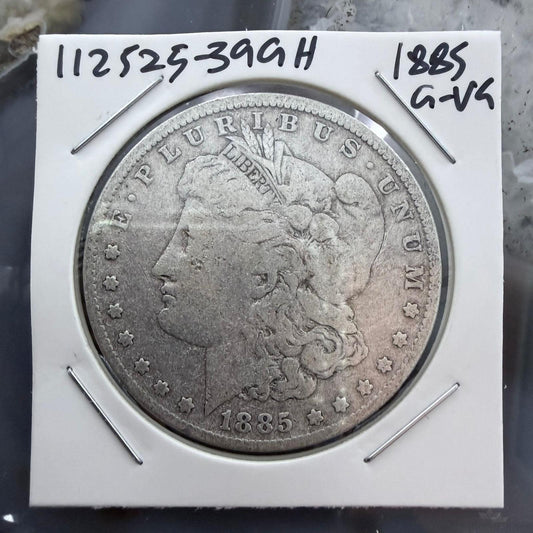 US 1885 90% Morgan Silver Dollar G-VG #112525-39GH NICE
