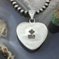 Sterling Silver Southwestern Style Charoite Decorated Heart Pendant For Women #2