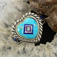 Carolyn Pollack Sterling Silver Turquoise Heart w/Inlay Decorated Ring Size 8 For Women