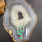 Sterling Southwestern Style Kingman Turquoise Cactus Pendant 20.5" Necklace
