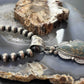 Sterling Silver Southwestern Style Teardrop Sediment Jasper Pendant For Women