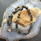 Sterling Silver Southwestern Style 8mm Smoky Quartz Beads 20" Necklace For Women