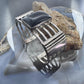Jack Bly Vintage Native American Sterling Silver Rectangle Onyx Bracelet For Women