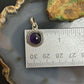 Sterling Silver Southwestern Style Round Amethyst Decorated Charm/Pendant For Women