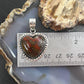 Sterling Silver Southwestern Style Sean Agate Heart Decorated Pendant For Women