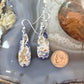 Sterling Silver Teardrop Sodalite Slab Dangle Earrings For Women #504