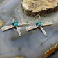 Brad Panteah Sterling Dragonfly w/3 Sleeping Beauty Turquoise Dangle Earrings For Women