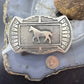 Emerson Kinsel Native American Sterling Silver Overlay Horse Belt Buckle For Men
