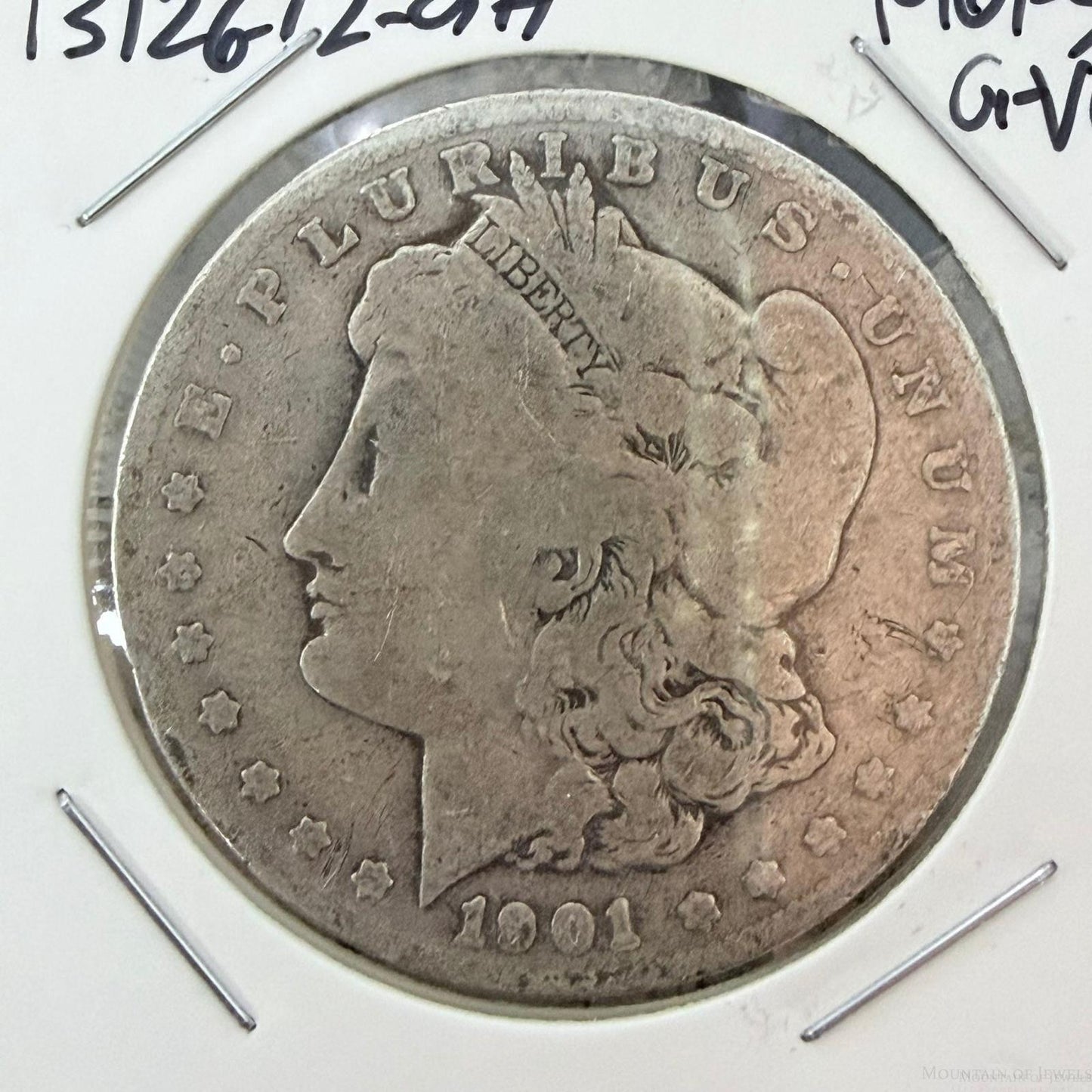 1901-S US 90% Morgan Silver Dollar G-VG #13126-12GH