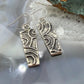 Cheyenne Custer Native American Sterling Silver Trapeze Tufa Cast Dangle Earrings For Women