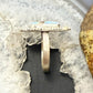 Sterling Silver Southwestern Style Oval Golden Hill Turquoise Adjustable Ring For Women