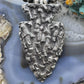 Cheyenne Custer Sterling Silver Tufa Cast Large Arrowhead Unisex Hook Pendant