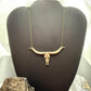 Carolyn Pollack Sterling Silver Longhorn Skull On Chain Link Necklace For Women