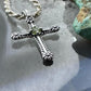 Carolyn Pollack Sterling Silver Peridot Dot Decorated Cross Pendant For Women