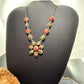 Sterling Silver Southwestern Style Turquoise & Spiny Oyster 20" Necklace For Women