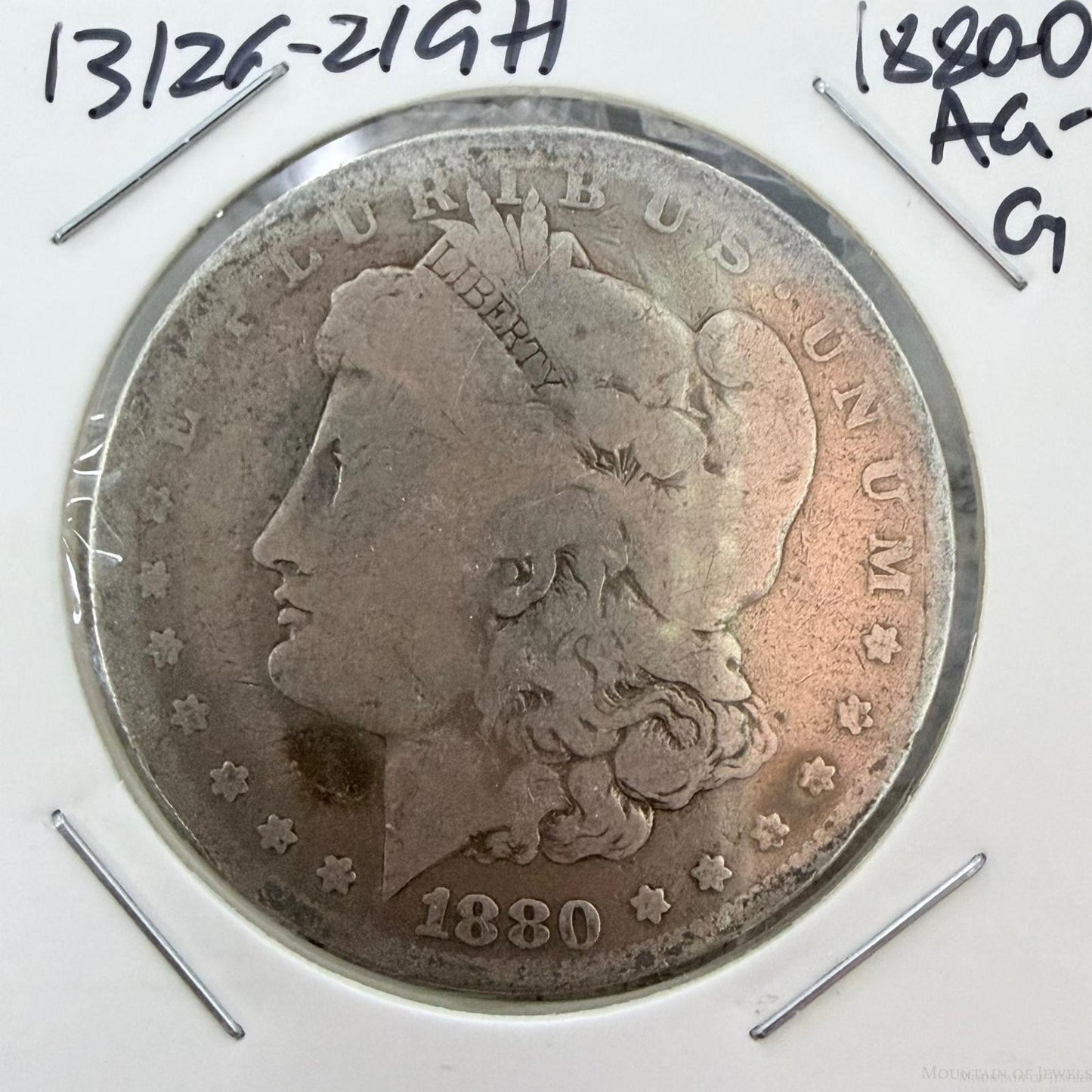 1880-O US 90% Morgan Silver Dollar AG-G #13126-21GH