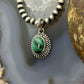 Sterling Silver Southwestern Style Oval Malachite Decorated Charm/Pendant For Women