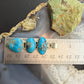 Sterling Silver Southwestern Style 3 Kingman Turquoise Pendant For Women
