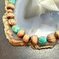 Southwestern Style 3-9.5mm Copper Navajo Pearl,Cylinder&Turquoise Beads Necklace For Women