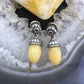 Carolyn Pollack Sterling Silver Yellow Jasper Bead Dangle Earrings For Women