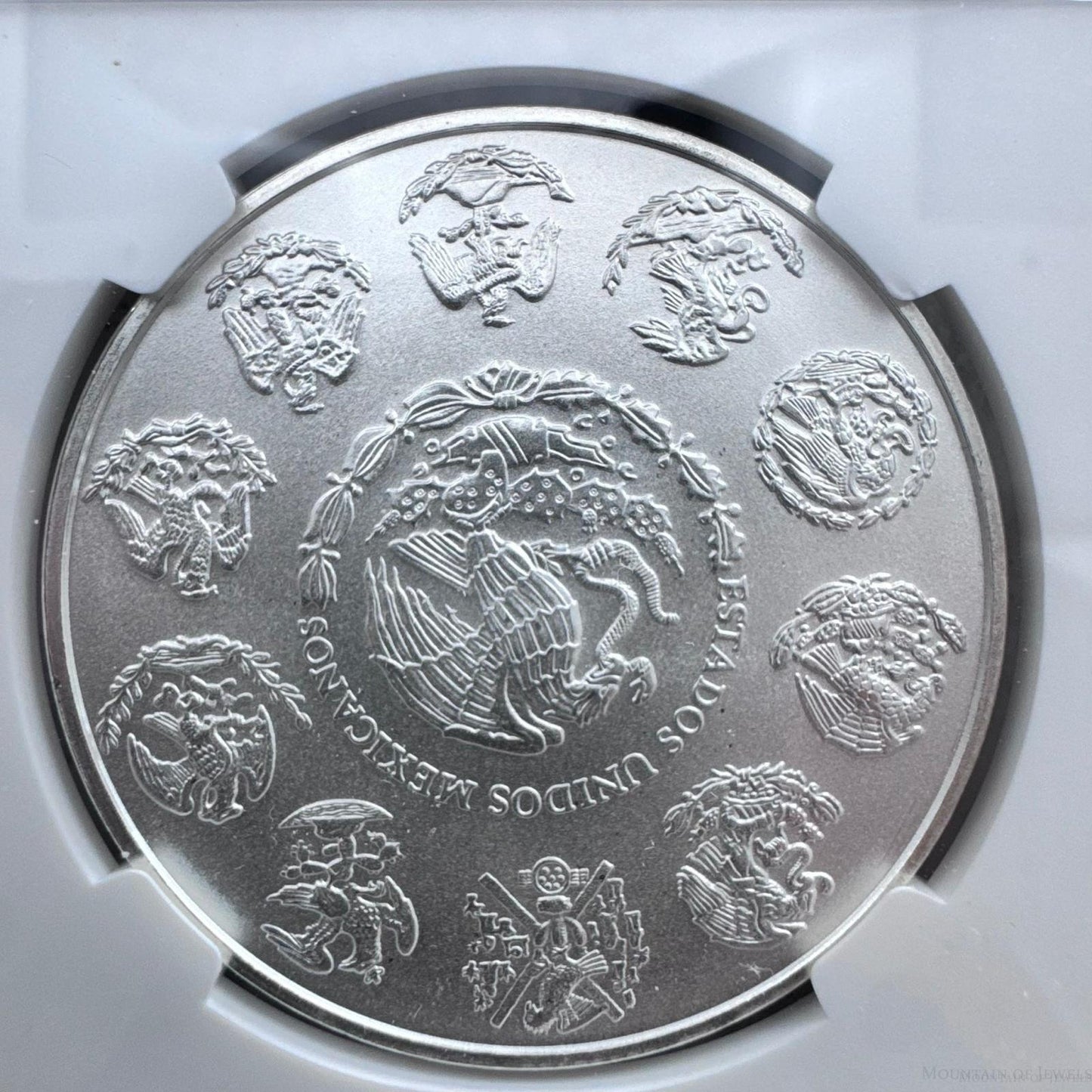 2011 Mexico One Ounce .999 Fine Silver NGC MS69 #014