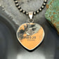 Sterling Silver Southwestern Style White Buffalo Heart Pendant For Women #2