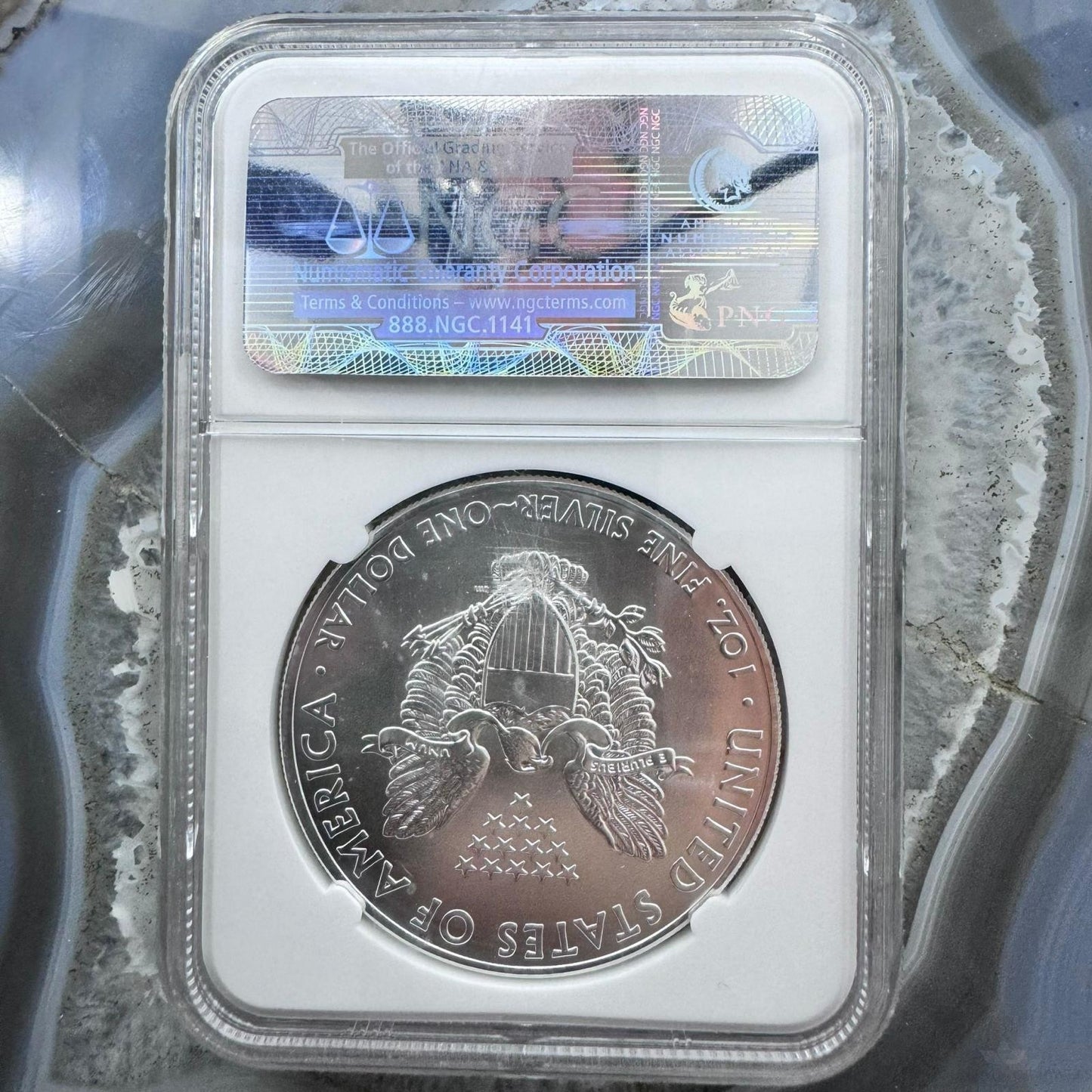 2012 US 1.0oz.999 Fine Silver American Silver Eagle NGC MS69 #3777844-360EX