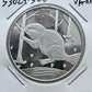 US One Troy Ounce Fine Silver Beaver Round AAA Precious Metals VF-XF #53924-3OU