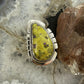 Sterling Silver Southwestern Style Teardrop Atlantisite Ring Size 8.25 For Women