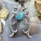 Eva & Linberg Billah Native American Sterling Silver Turquoise Unisex Naja Pendant