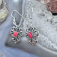 Carolyn Pollack Sterling Silver Red Jasper Floral Dangle Earrings For Women