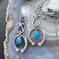 Eva & Linberg Billah Sterling Silver Oval Turquoise Naja Dangle Earrings For Women