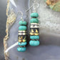 Tommy & Rosita Singer Sterling Silver Turquoise Rounded Beads Dangle Earrings For Women